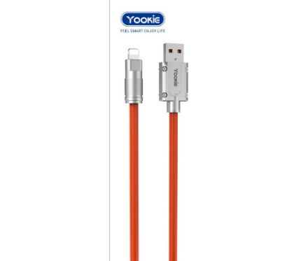 Chargers + Cables Yookie 1M data _ Charging Cable EC07 silicon cable iphone _ lighting 3.1A orange